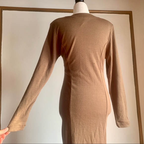 Maxi camel Vintage dress from Le château - Picture 3 of 4